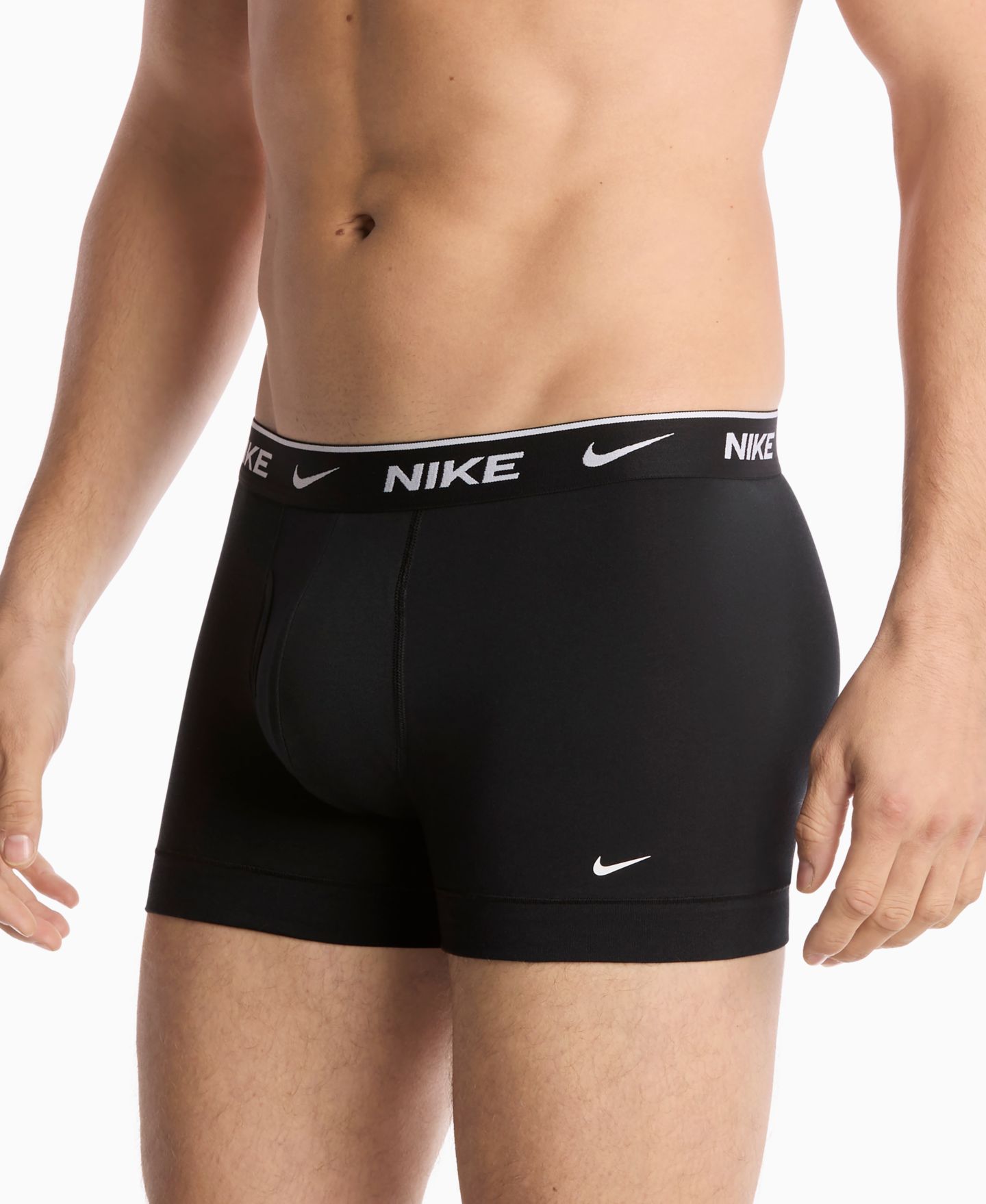 Бельё Essential для мужчин, хлопок, стрейч, 3 шт. — Nike, цвет: Чёрный — фото 3