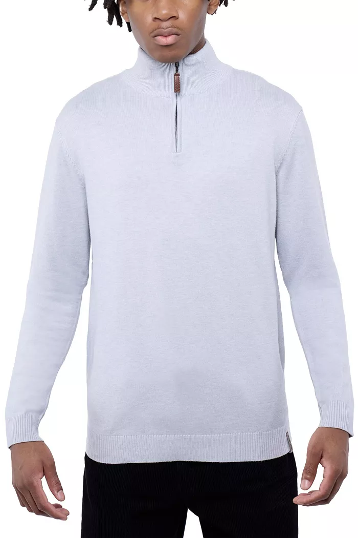 Men's SPRING + MERCER Quarter Zip Mock Neck Sweater - thumbnail 7
