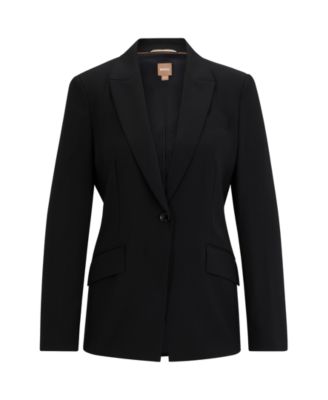 Women's Slit Cuff Regular-Fit Jacket