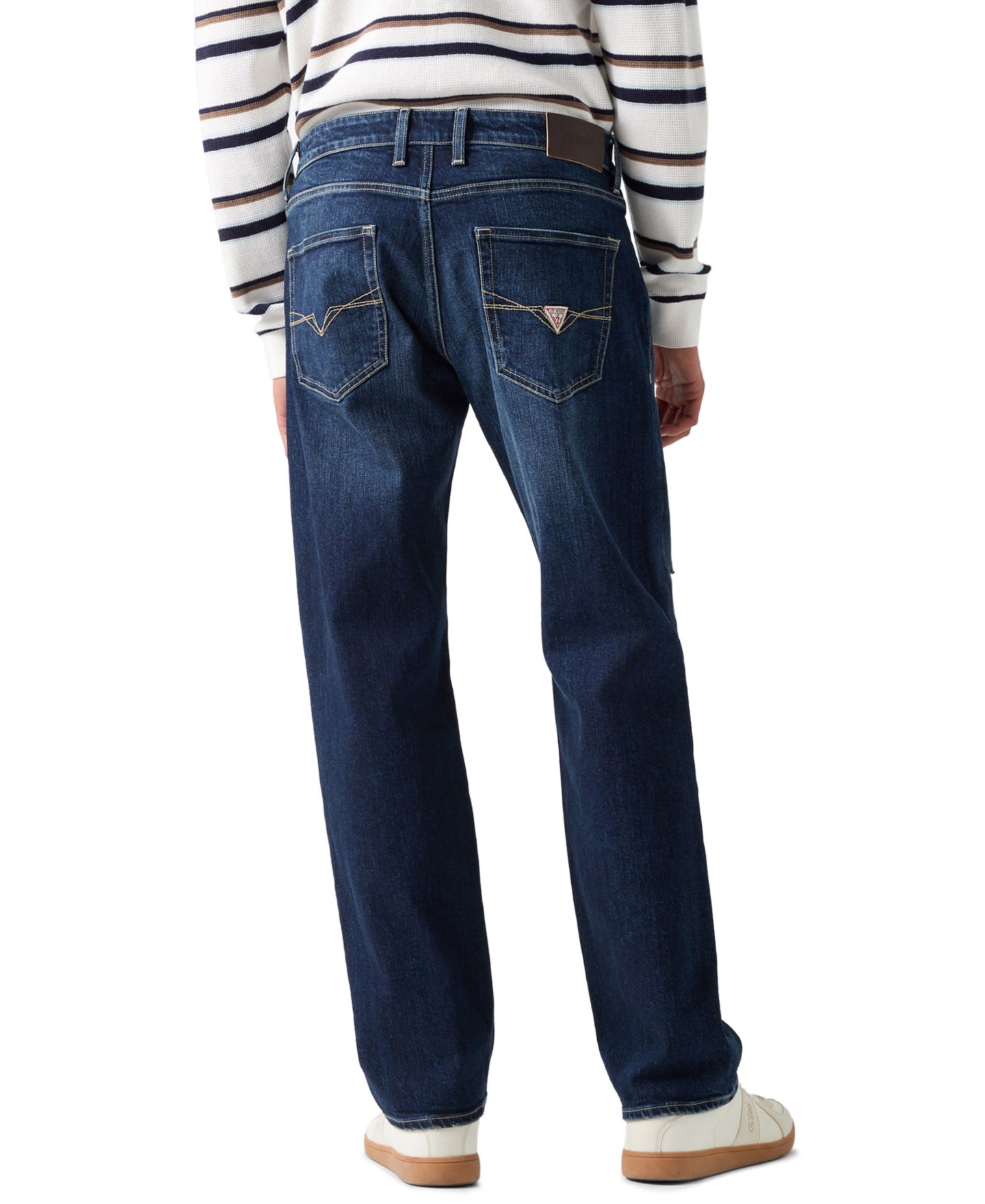 Мужские джинсы GUESS Mason Straight Leg Five-Pocket, цвет: Mariner — фото 4