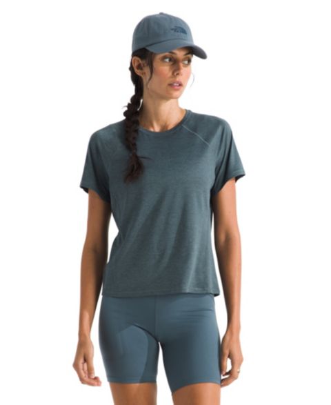 Женская футболка The North Face Jaida Short-Sleeve, цвет: Серый тёмный меланжевый