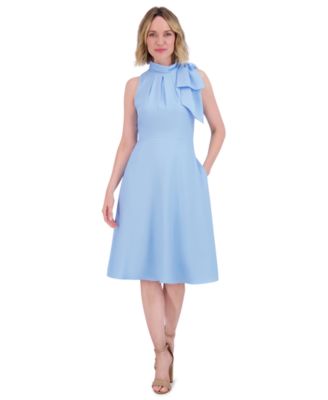 Women's Bow Halter Midi Dress