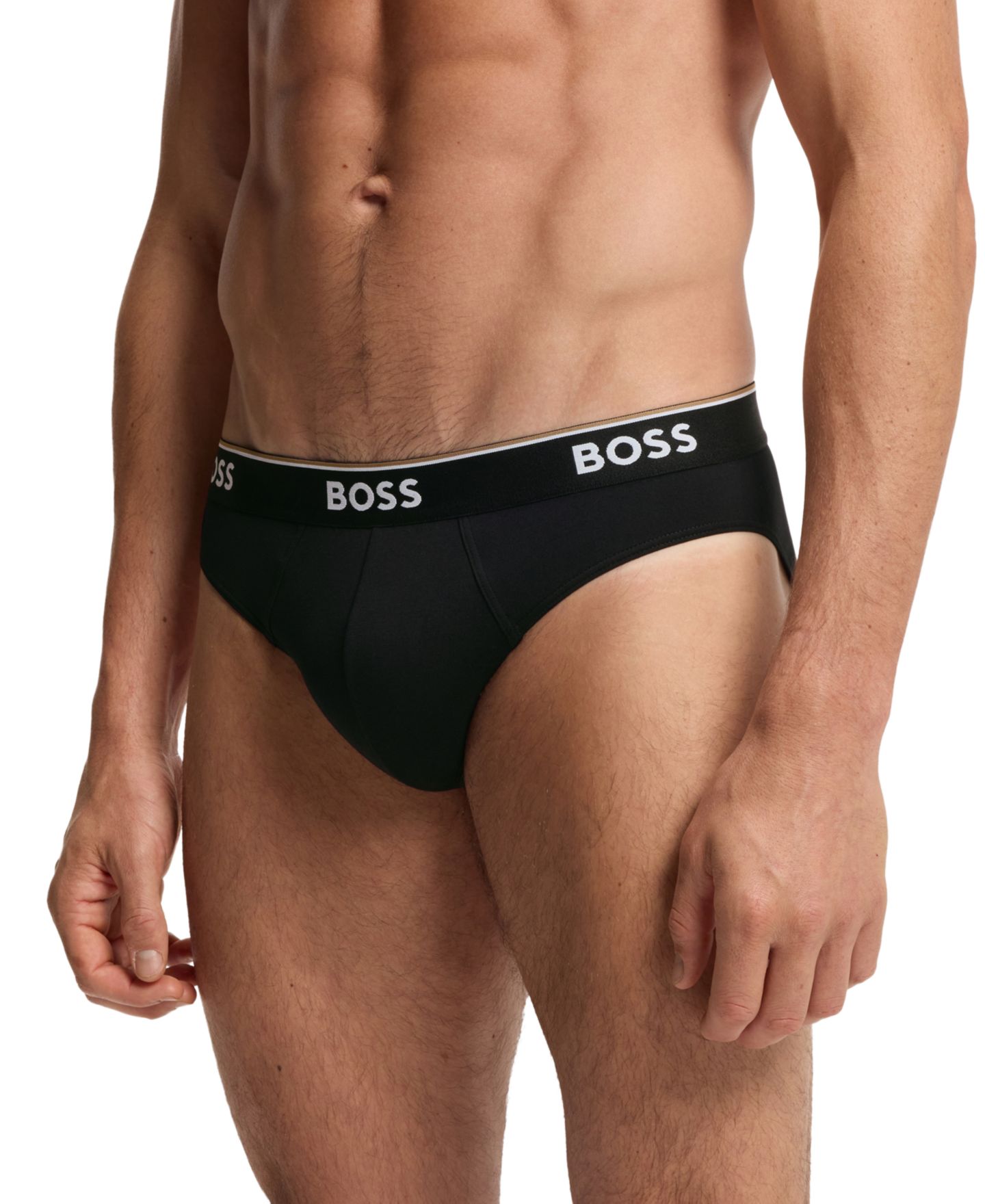 Комплект белья Power для мужчин, брифы, 3 шт. — Hugo Boss, цвет: Чёрный — фото 6