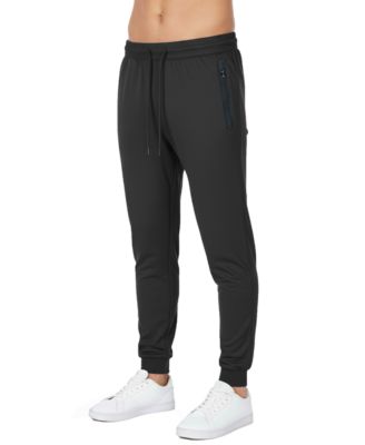 Men's Slim-Fit Tech Joggers Zipper Pockets Sweatpants