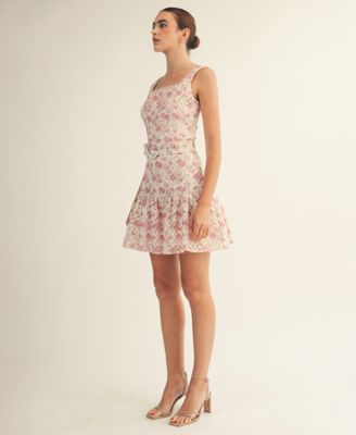 Women's Ruffle Hem Mini Dress