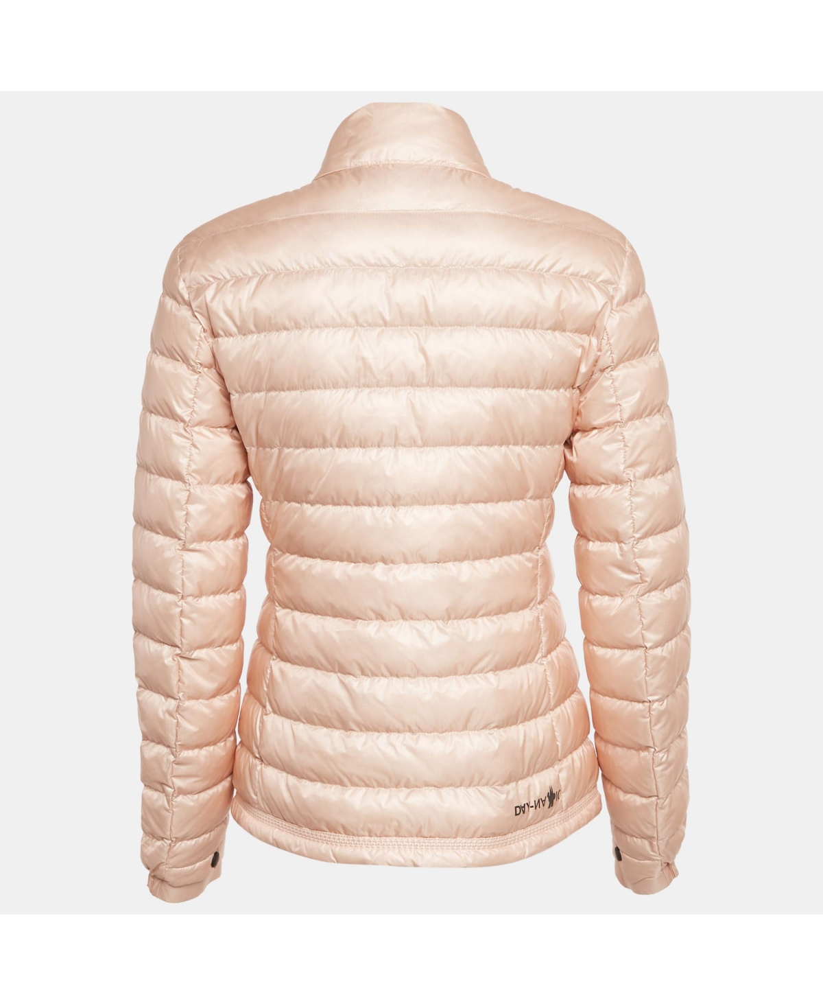 Pre-Owned Moncler Women's Grenoble Light Orange Nylon Day-Namic Down Jacket