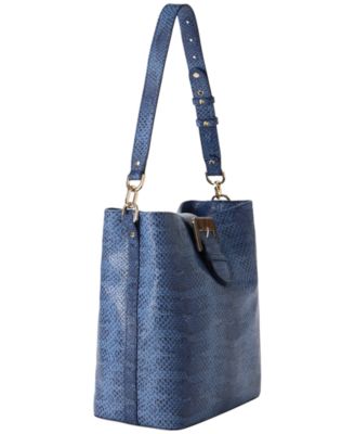 Celina Small Leather Bucket Handbag