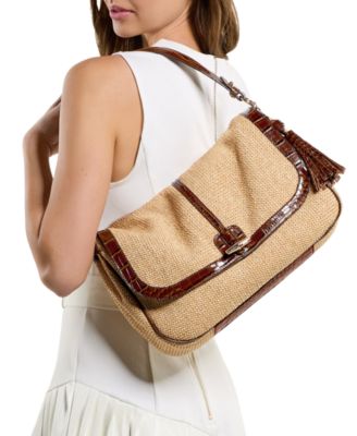 Jolene Raffia Medium Shoulder Bag