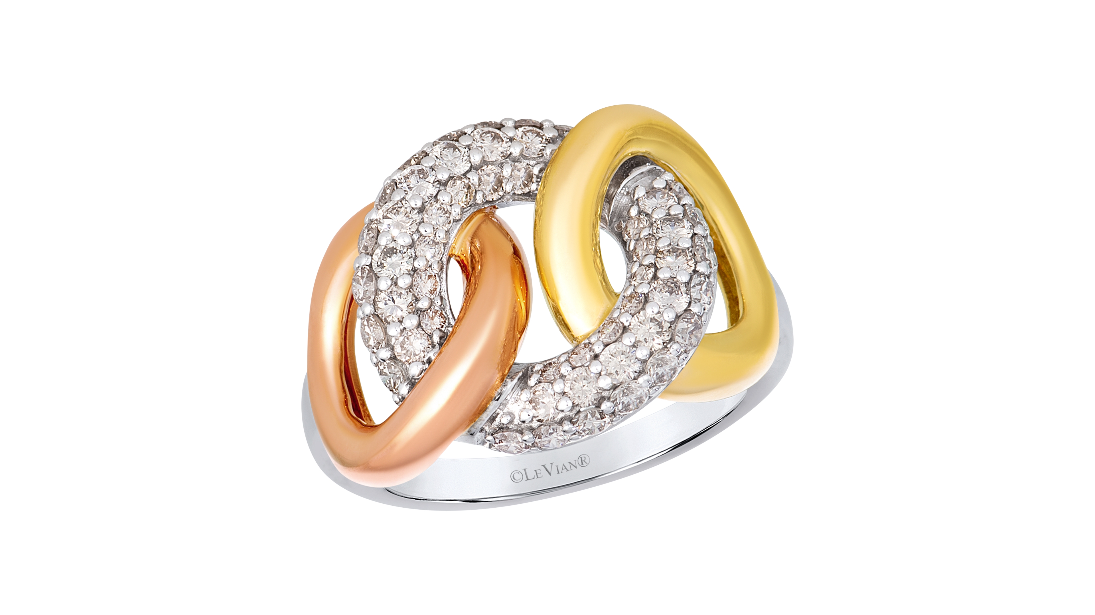 Le Vian featuring Nude Diamond (0.88 ct. t.w.) Ring in 14k Tri Color Gold