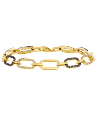 Chocolate Diamond (3/5 ct. t.w.) & Nude Diamond (9/16 ct. t.w.) Bracelet in 14k Honey Gold