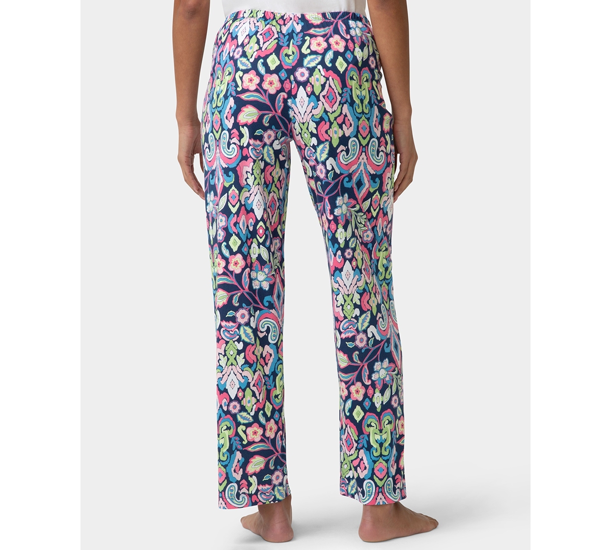 Hue Women's Springs Arrival Ikat Printed Mid-Rise Pants