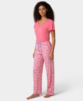 Women's Chalk Dot Printed Mid-Rise Pants