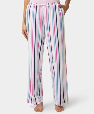 Plus Size Cozy Canine Striped Mid-Rise Pants