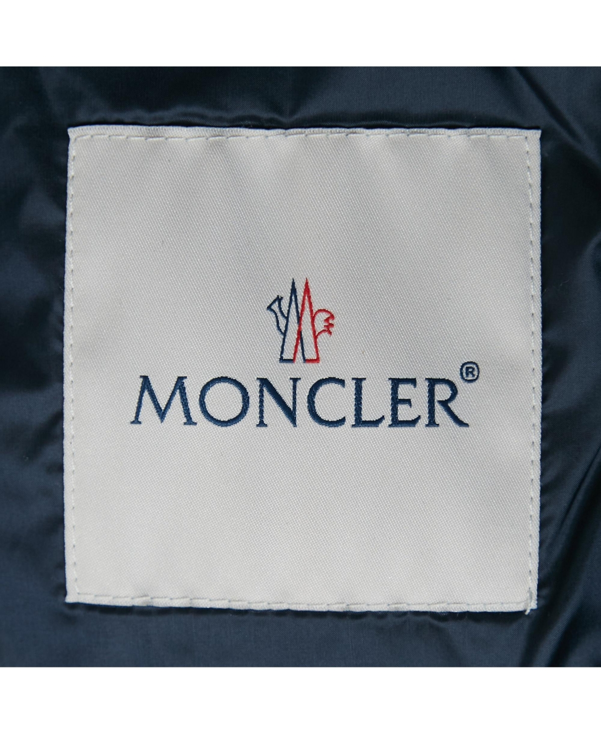 Pre-Owned Moncler Women's Navy Blue Nylon New Amaury Packable Down