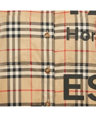 Women's Beige Anette Vintage Check Cotton Shirt