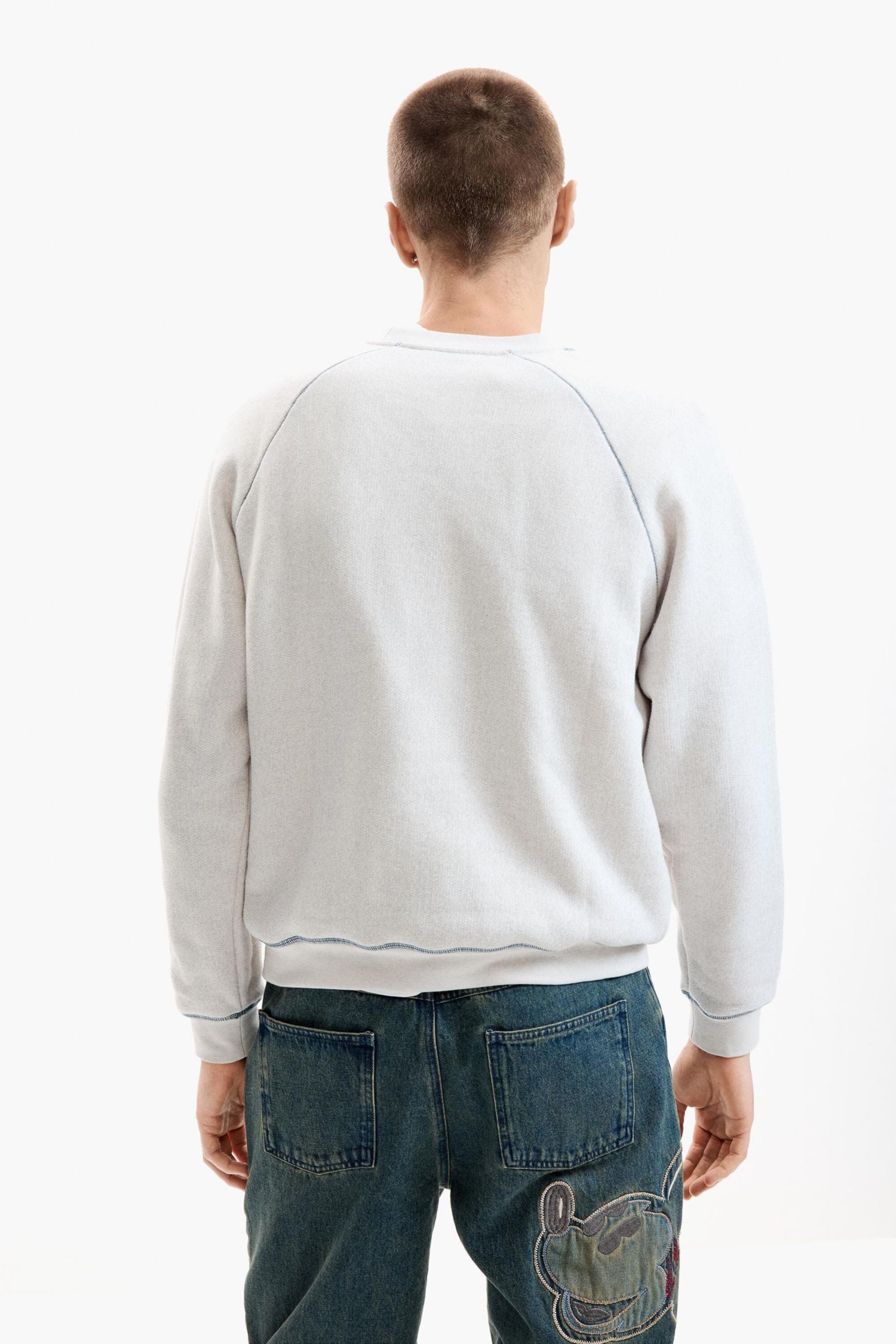 Men's Basic Cotton Sweatshirt.