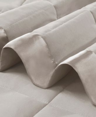 Windom Lightweight Down Alternative Satin Trim Blanket, Full/Queen
