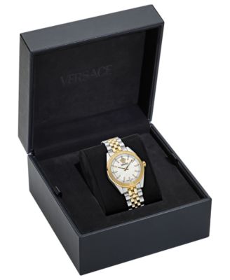 Women's V-Code Two-Tone Stainless Steel Bracelet Watch, 36mm