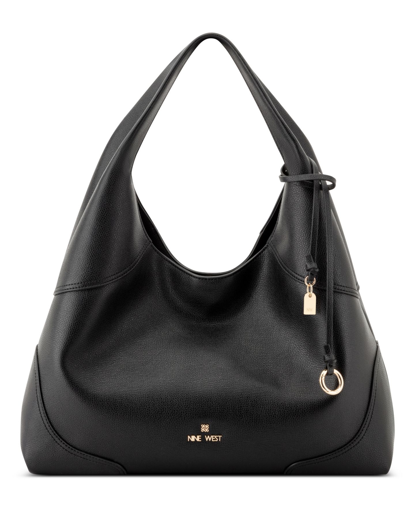 Женская сумка Nine West Allie Triple Compartment Extra Large Shoulder, цвет: Чёрный — фото 1