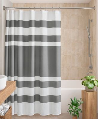 Madison Park Spa Waffle 3M-Scotchgard Shower Curtain, 108" x 72"