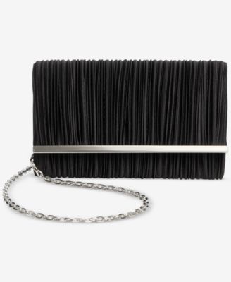 Caitlin Pleated Satin Clutch