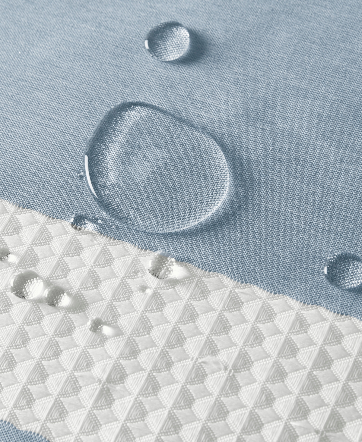 Madison Park Spa Waffle 3M-Scotchgard Shower Curtain