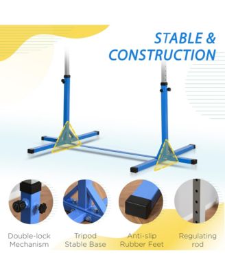 Kids Adjustable Gymnastics Bar for Home Training Ages 3 and Up