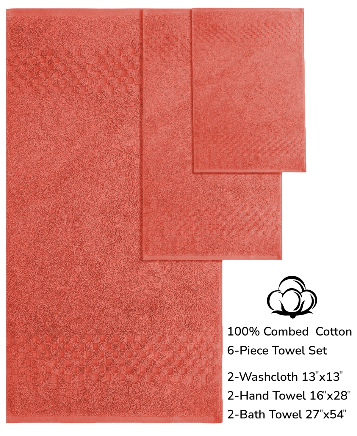 Feather & Stitch, Ny Luna 6-Pc. Bath Towel Set