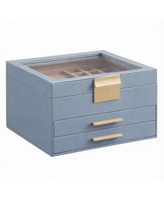 3-Layer Jewelry Box with Glass