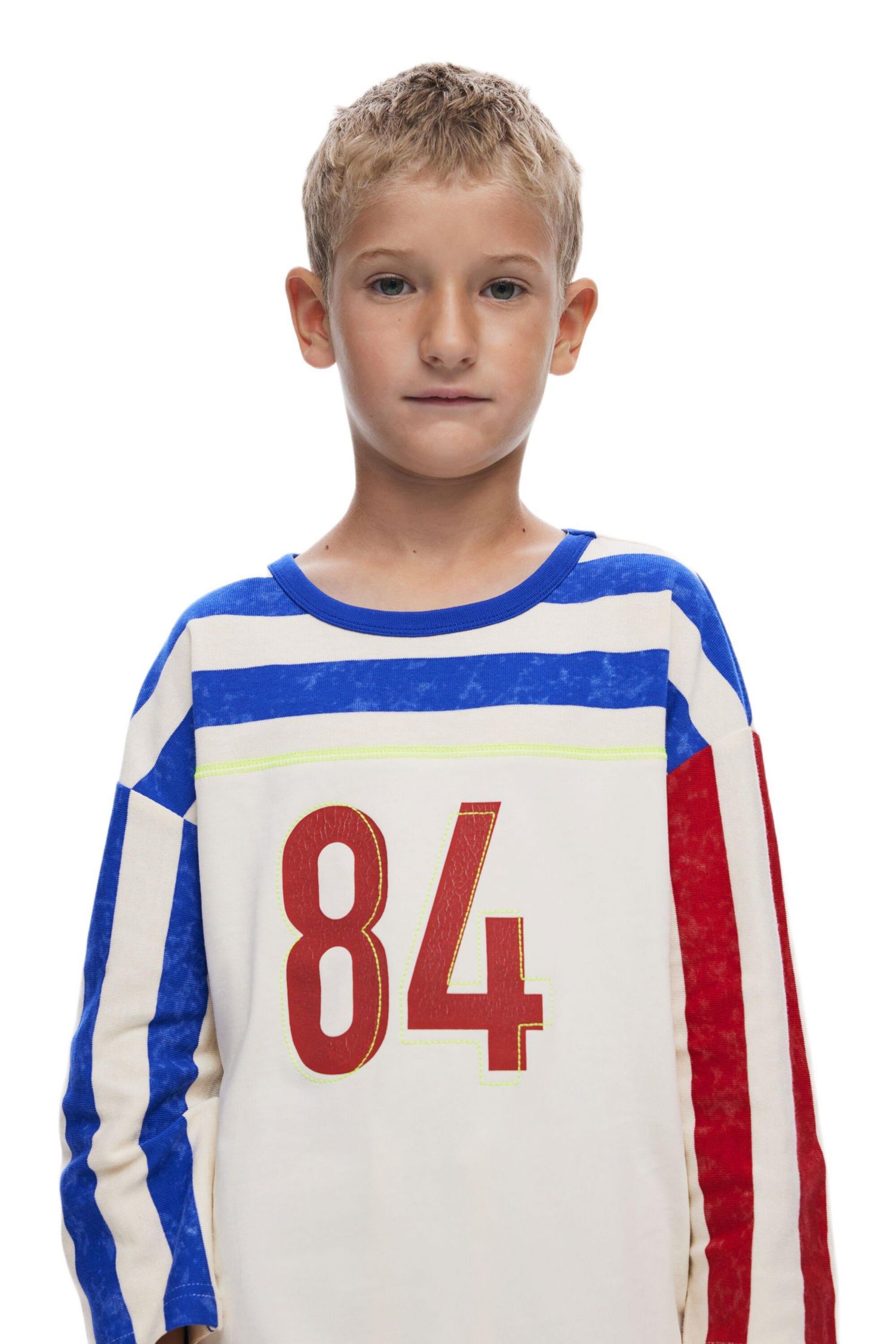 Boys's Three-quarter sleeve striped t-shirt