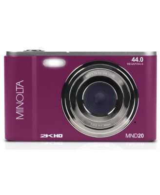 MND20 44 MP 2.7K Ultra HD Digital Camera (Magenta) with accessory kit