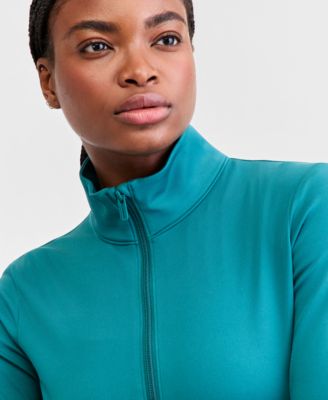 Women's Motion Zippered Mock-Neck Jacket