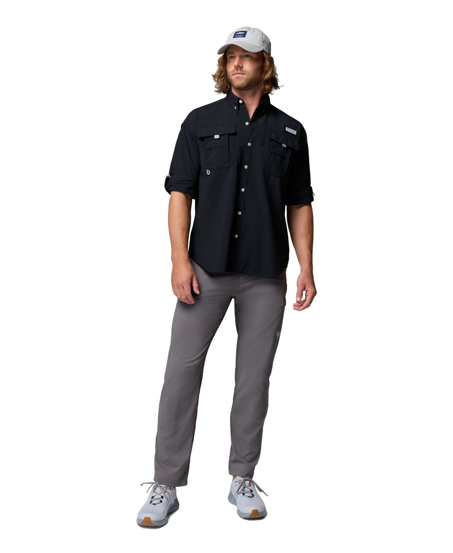 Мужская рубашка Columbia Bahama II Long-Sleeve, цвет: Чёрный — фото 2