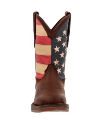 Men's Rebel by Patriotic Pull-On Western Flag Boot