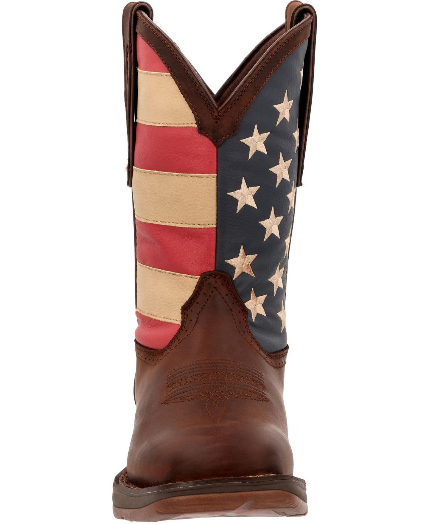 Мужские ботинки Durango Rebel by Patriotic Pull-On Western Flag Boot, цвет: Коричневый — фото 8