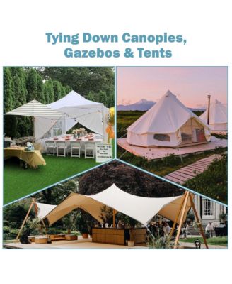 32 Pack Trampoline Stakes Ground Anchors 11" U Shaped Heavy Duty for Outdoor Camping Tent