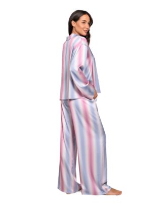 Women's Striped Top & Pants, 2-Piece Set