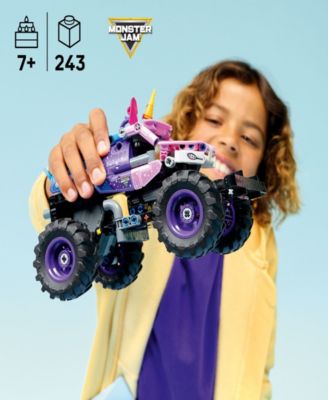 Technic Monster Jam Sparkle Smash Pull-Back Building Kit 42220, 243 Pieces