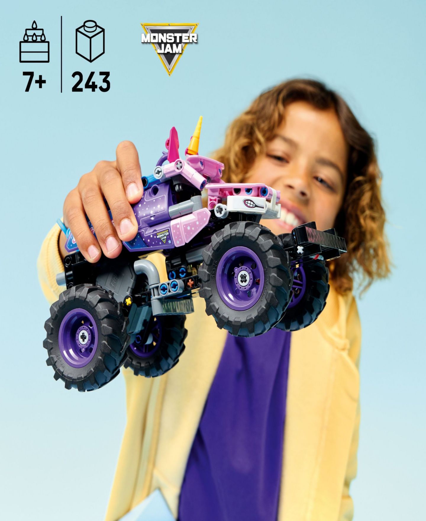 LEGO® Конструктор LEGO Technic Monster Jam Sparkle Smash 42220, инерционный, 243 детали — фото 2