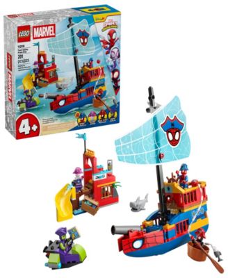 Marvel Spidey And His Amazing Friends Team Spidey Pirate Ship Building Kit 11208, 201 Pieces
