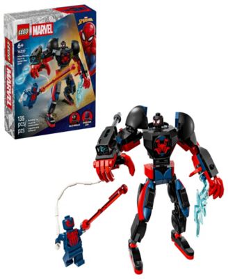 Marvel Miles Morales Mech vs. Spider-Man 2099 Building Toy 76337, 135 Pieces