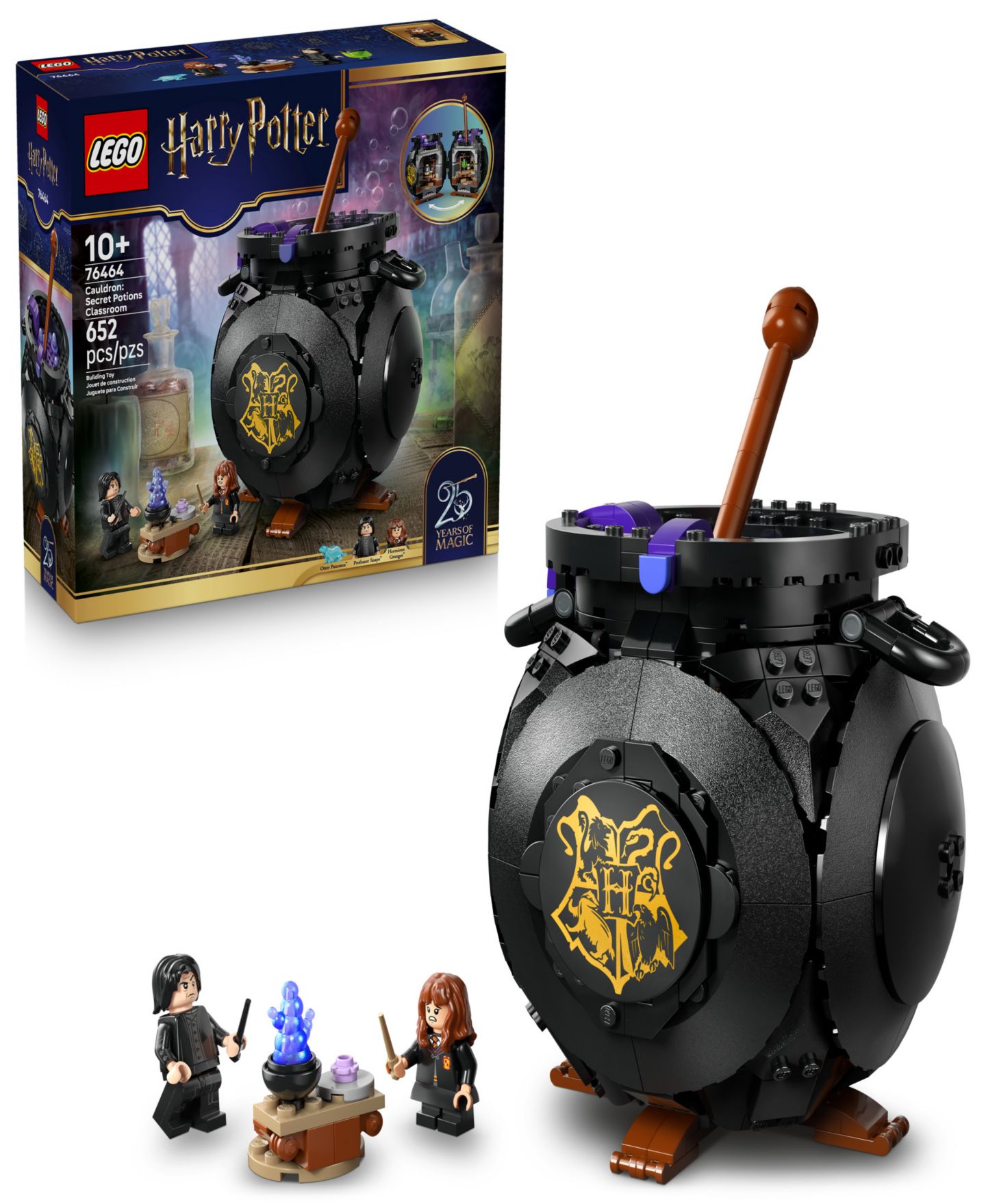 Детские конструкторы LEGO Harry Potter Cauldron: Secret Potions Classroom Building Toy 76464, 652 Pieces — фото 1