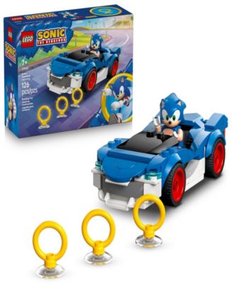 Sonic the Hedgehog Sonic: Speedster Lightning Race Car Toy 77117, 126 Pieces
