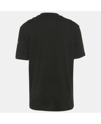 Men's Black Cotton Knit Crew Neck T-Shirt