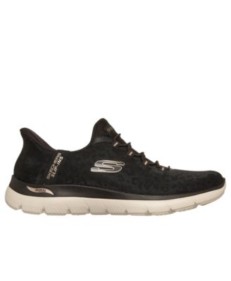 Women's Slip-Ins: Arch Fit Summits - Luxe Leopard Casual Sneakers from Finish Line