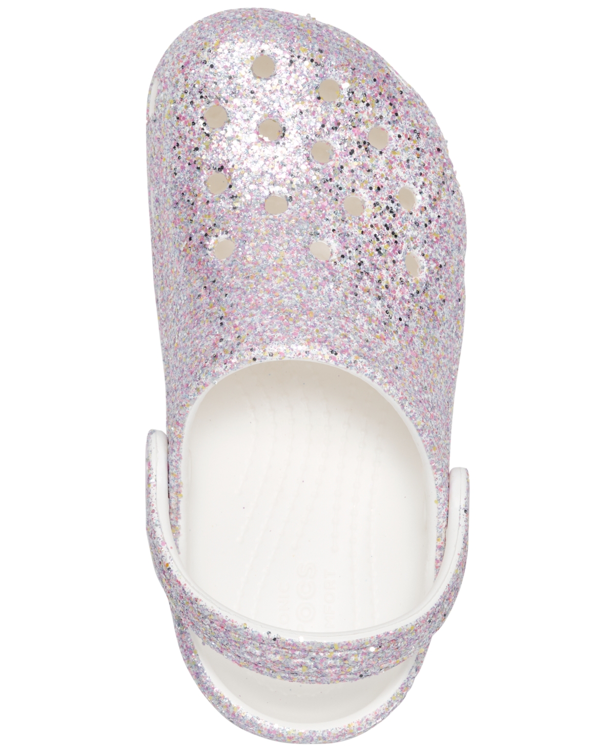 Crocs Little Girls Glitter Classic Clogs from Finish Line