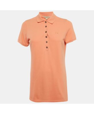 Women's ange Logo Embroidered Cotton Polo T-Shirt