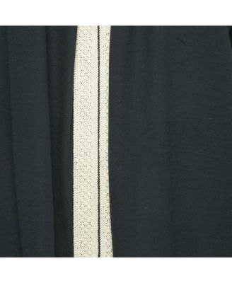 Women's Pre-Owned Herm&egraves Black Cotton & Lace Detail Top