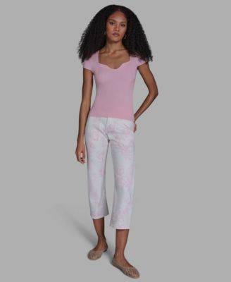 Women's Sweetheart Neck Slim Fit Top