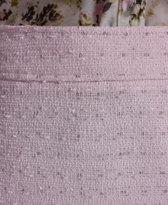 Women's Zipper & Hook-Eye Closure Textured Mini Skirt